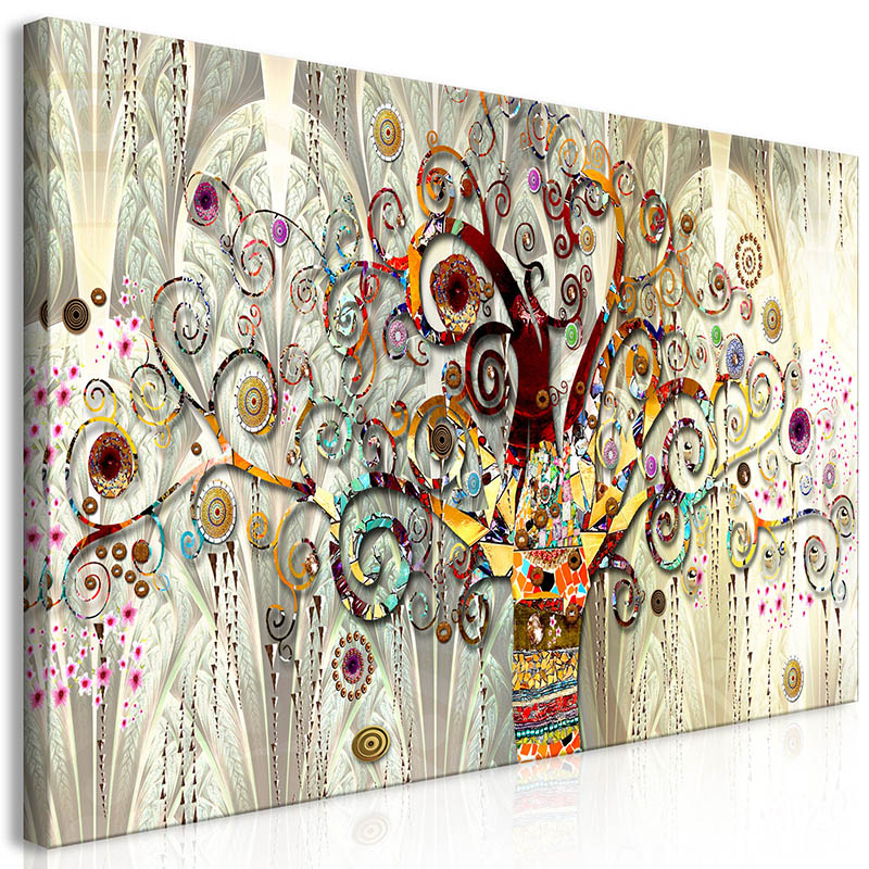 Wandbilder Gustav Klimt Baum des Lebens Wohnzimmer Mirai