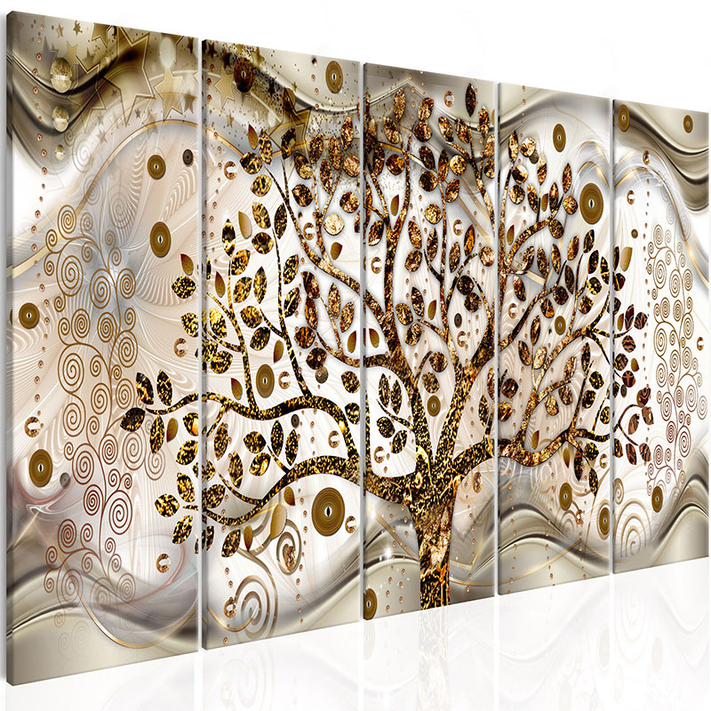 LEINWAND Bilder Klimt Baum des Lebens WANDBILDER XXL Gustav Klimt Kunstdruck 