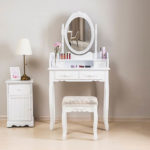 Schminktisch in Barock Stil mit Hocker – Bild 2