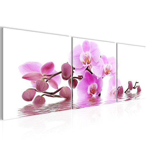 Orchidee Blumen Bild Kunstdruck auf Vlies-Leinwand B344