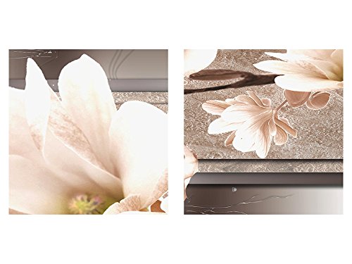 Magnolien Blumen Bild Kunstdruck auf Vlies-Leinwand B328