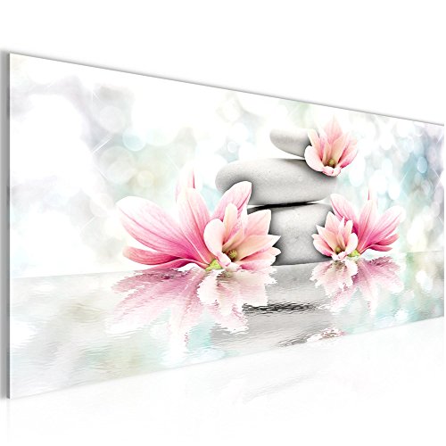 Magnolien Blumen Bild Kunstdruck auf Vlies-Leinwand B306