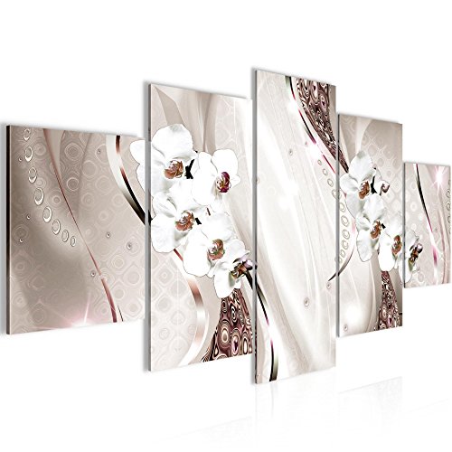 Orchidee Blumen Bild Kunstdruck auf Vlies-Leinwand B144