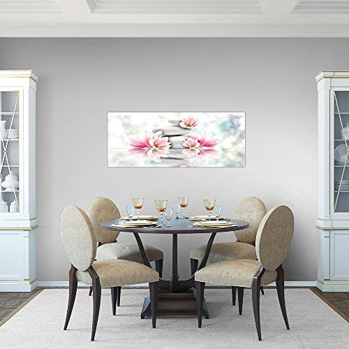 Magnolien Blumen Bild Kunstdruck auf Vlies-Leinwand B306