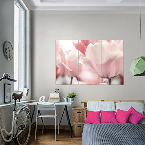 Tulpen Blumen Bild Kunstdruck auf Vlies-Leinwand F454
