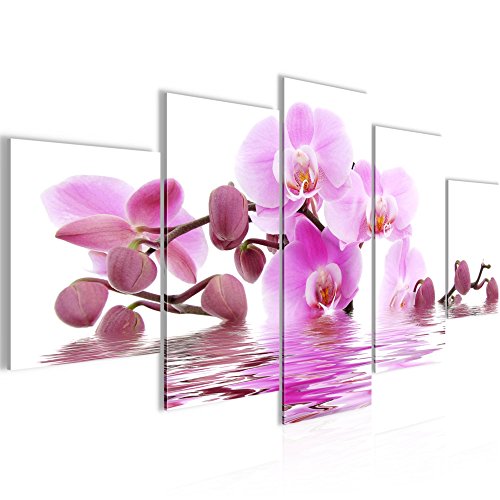 Orchidee Blumen Bild Kunstdruck auf Vlies-Leinwand B158