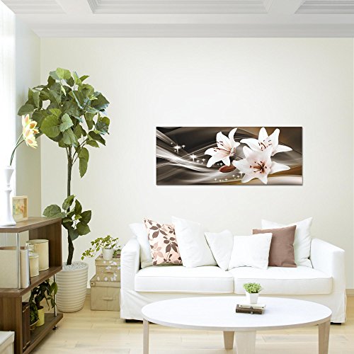 Lilie Blumen Bild Kunstdruck auf Vlies-Leinwand B190
