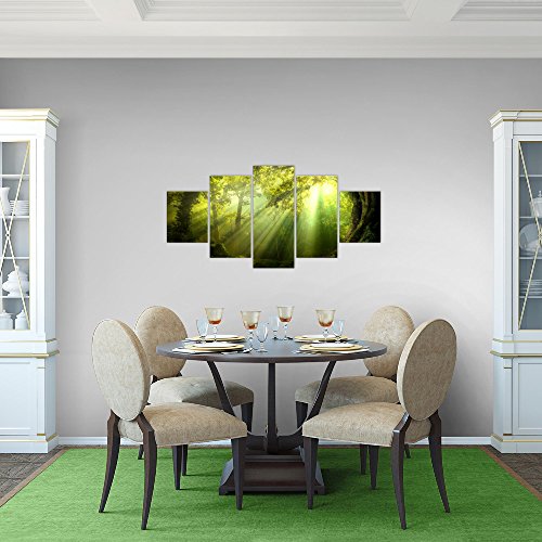 Wald Landschaft Bild Kunstdruck auf Vlies-Leinwand L063