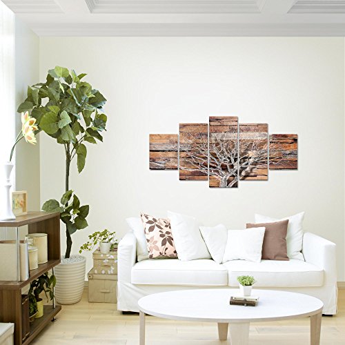 Abstrakt Baum Bild Kunstdruck auf Vlies-Leinwand S224