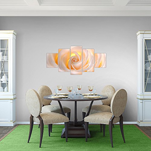 Rose Blumen Bild Kunstdruck auf Vlies-Leinwand B379