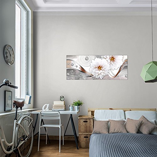Chrysanthemen Blumen Bild Kunstdruck auf Vlies-Leinwand B333