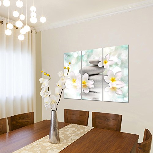 Feng Shui Blumen Bild Kunstdruck auf Vlies-Leinwand B481