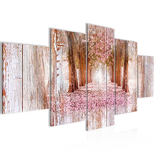 Wald Landschaft Bild Kunstdruck auf Vlies-Leinwand L057