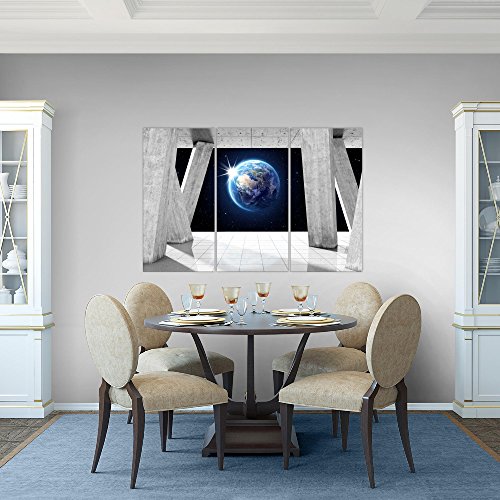 Weltraum Planet Bild Kunstdruck auf Vlies-Leinwand S193