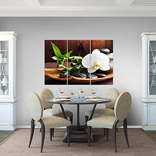 Feng Shui Orchidee Bild Kunstdruck auf Vlies-Leinwand F071
