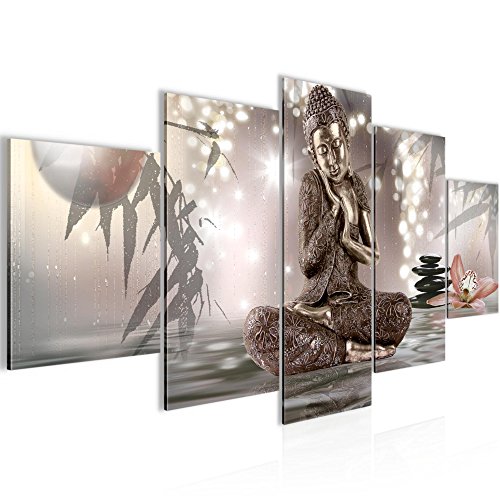 Buddha Feng Shui Bild Kunstdruck auf Vlies-Leinwand F043