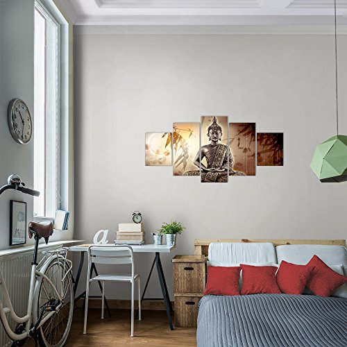 Buddha Bild Kunstdruck auf Vlies-Leinwand F064
