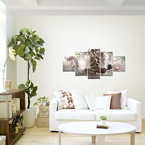 Buddha Feng Shui Bild Kunstdruck auf Vlies-Leinwand F043