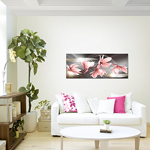 Magnolien Blumen Bild Kunstdruck auf Vlies-Leinwand B310