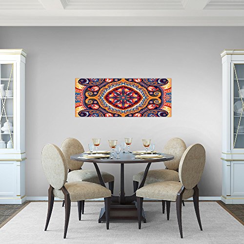 Mandala Abstrakt Bild Kunstdruck auf Vlies-Leinwand S197