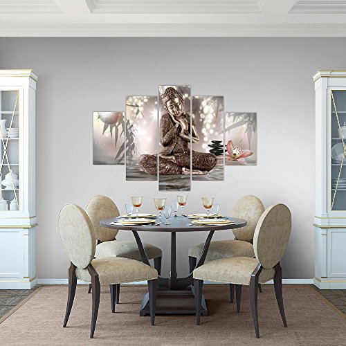 Buddha Feng Shui Bild Kunstdruck auf Vlies-Leinwand F051