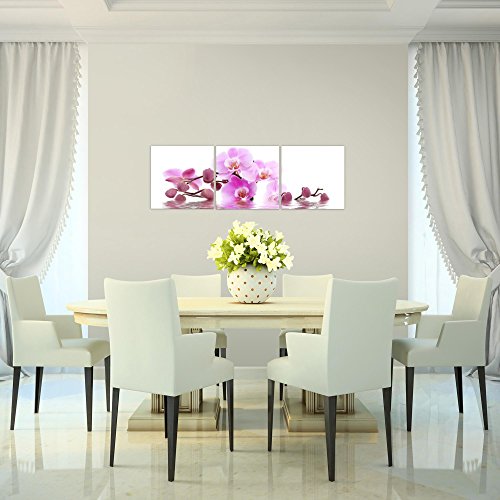 Orchidee Blumen Bild Kunstdruck auf Vlies-Leinwand B344