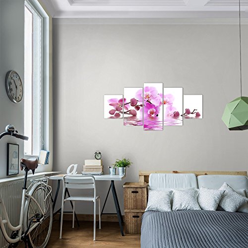 Orchidee Blumen Bild Kunstdruck auf Vlies-Leinwand B158
