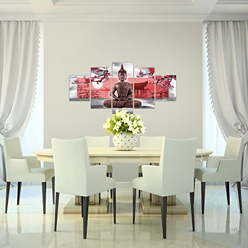 Buddha Feng Shui Bild Kunstdruck auf Vlies-Leinwand F037