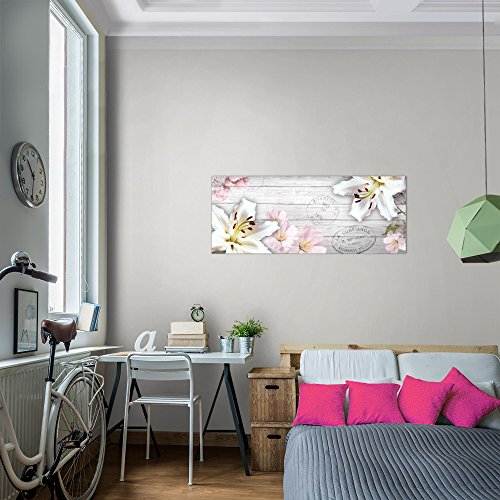 Lilie Blumen Bild Kunstdruck auf Vlies-Leinwand B249