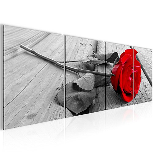 Rose Blumen Bild Kunstdruck auf Vlies-Leinwand B395