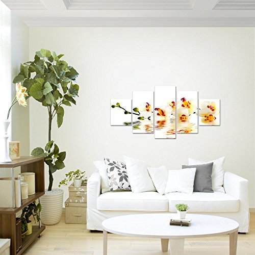 Orchidee Blumen Bild Kunstdruck auf Vlies-Leinwand B167