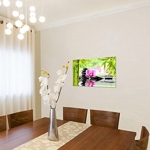 Orchidee Blumen Bild Kunstdruck auf Vlies-Leinwand B132