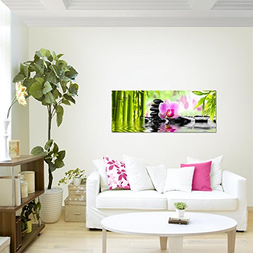 Orchidee Blumen Bild Kunstdruck auf Vlies-Leinwand B130