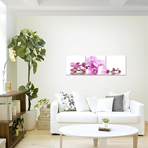 Orchidee Blumen Bild Kunstdruck auf Vlies-Leinwand B344