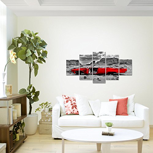 Auto Grand Canyon Landschaft Bild Kunstdruck auf Vlies-Leinwand L165