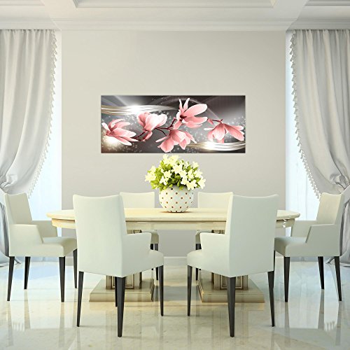 Magnolien Blumen Bild Kunstdruck auf Vlies-Leinwand B310