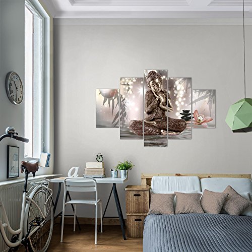 Buddha Feng Shui Bild Kunstdruck auf Vlies-Leinwand F051