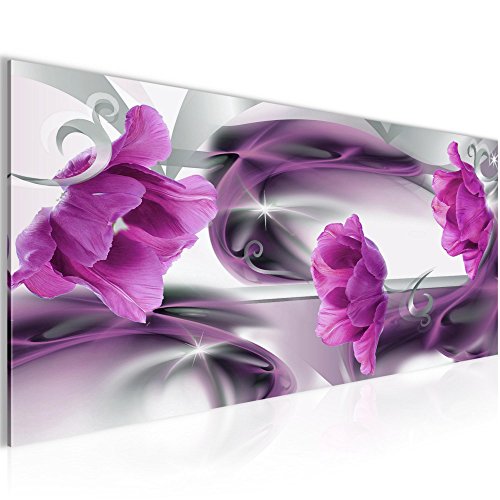 Tulpen Blumen Bild Kunstdruck auf Vlies-Leinwand F458