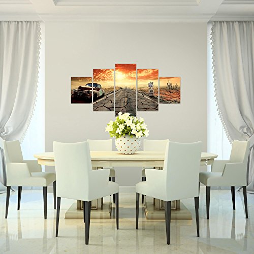 Route 66 Landschaft Bild Kunstdruck auf Vlies-Leinwand L179