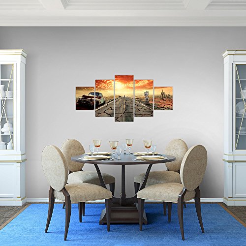 Route 66 Landschaft Bild Kunstdruck auf Vlies-Leinwand L179