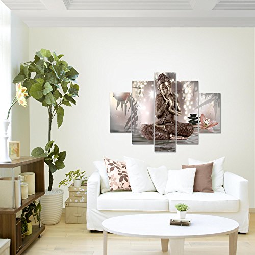 Buddha Feng Shui Bild Kunstdruck auf Vlies-Leinwand F051