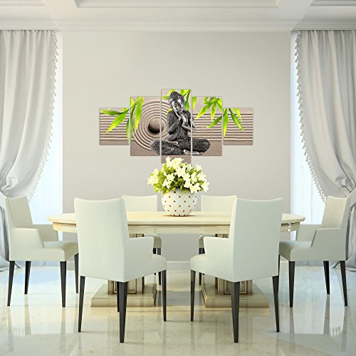 Buddha Feng Shui Bild Kunstdruck auf Vlies-Leinwand F030