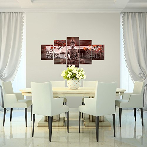 Buddha Feng Shui Bild Kunstdruck auf Vlies-Leinwand F052