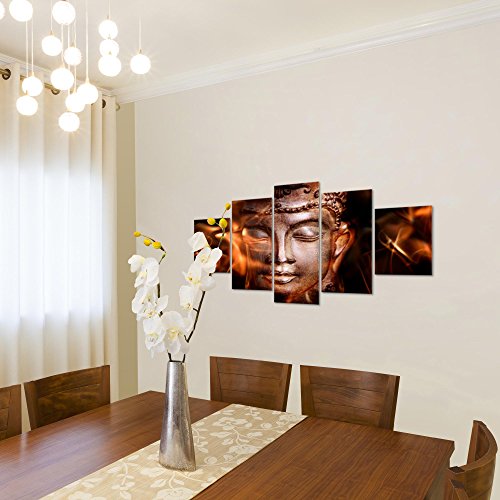 Buddha Feng Shui Bild Kunstdruck auf Vlies-Leinwand F039