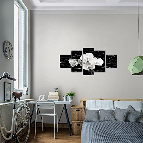 Orchidee Blumen Bild Kunstdruck auf Vlies-Leinwand B125