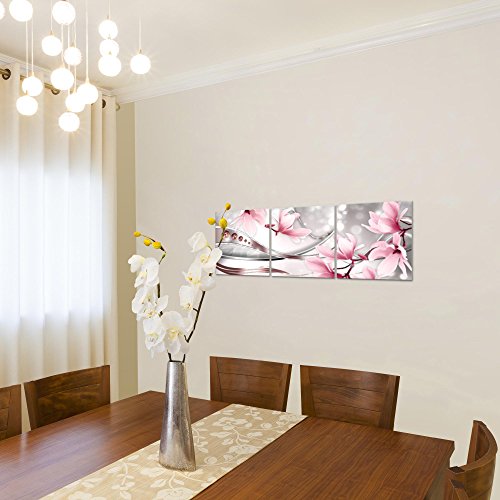 Magnolien Blumen Bild Kunstdruck auf Vlies-Leinwand B273