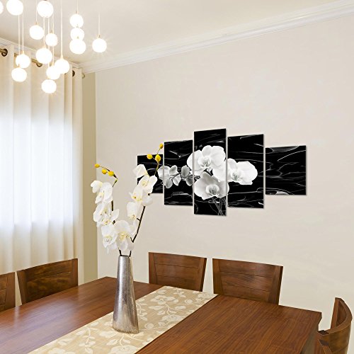 Orchidee Blumen Bild Kunstdruck auf Vlies-Leinwand B125