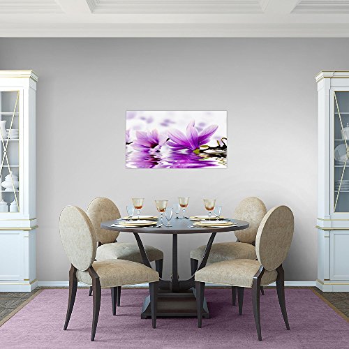 Magnolien Blumen Bild Kunstdruck auf Vlies-Leinwand B278