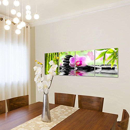 Orchidee Blumen Bild Kunstdruck auf Vlies-Leinwand B131