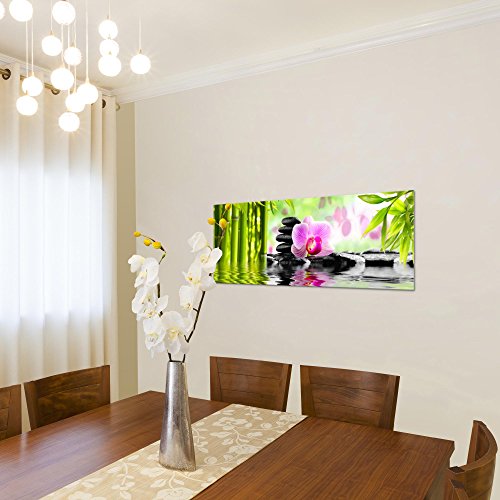 Orchidee Blumen Bild Kunstdruck auf Vlies-Leinwand B130